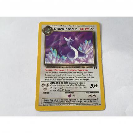 33/82 - Carte pokémon draco obscur 33/82 peu commune team rocket wizards