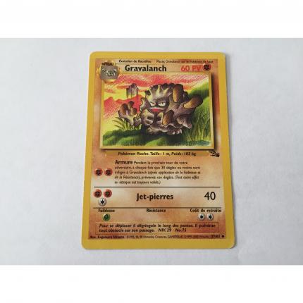 37/62 - Carte pokémon Gravalanch 37/62 fossile peu commune wizards 1995