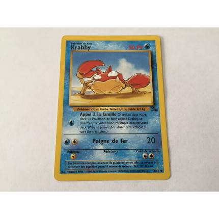 51/62 - Carte pokémon krabby 51/62 fossile commune wizards 1995