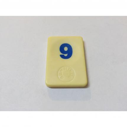 CHIFFRE 9 BLEU RUMMIKUB LE RAMI DES CHIFFRES 1986 MB