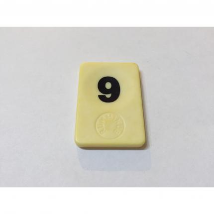 CHIFFRE 9 NOIR RUMMIKUB LE RAMI DES CHIFFRES 1986 MB