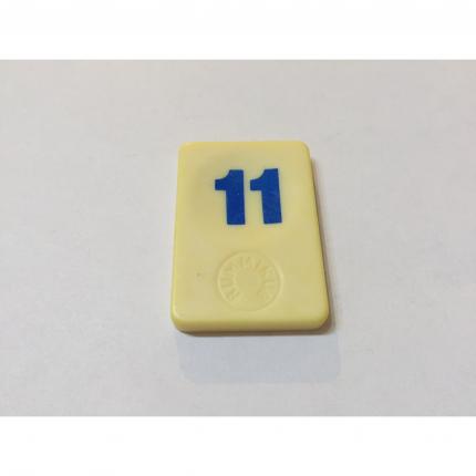 CHIFFRE 11 BLEU RUMMIKUB LE RAMI DES CHIFFRES 1986 MB