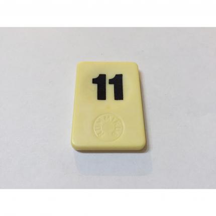 CHIFFRE 11 NOIR RUMMIKUB LE RAMI DES CHIFFRES 1986 MB