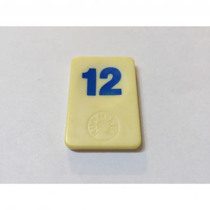 CHIFFRE 12 BLEU RUMMIKUB LE RAMI DES CHIFFRES 1986 MB