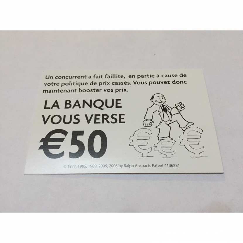 LOT X5 BILLETS DE 100 EUROS PIÈCE DÉTACHÉE MONOPOLY ANTI MONOPOLY