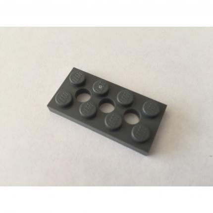 Plate 2x4 avec 3 trous gris foncé 4227398 pièce détachée Lego