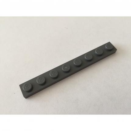 Plate 1x8 gris foncé 4210998 pièce détachée Lego