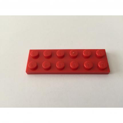 Plaque plate 2x6 rouge 3795 pièce détachée Lego