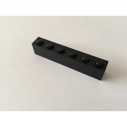 Brique 1x6 noir 3009 pièce détachée Lego