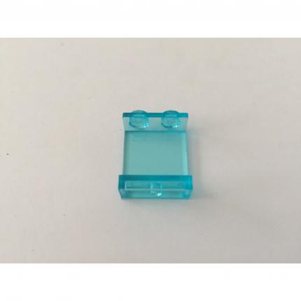 Vitre 1x2x2 transparent bleu 4864a pièce détachée Lego