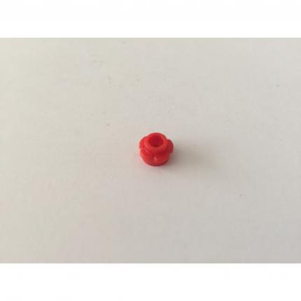 Assiette ronde 1x1 rouge avec bordure fleurie 6206148 pièce détachée Lego