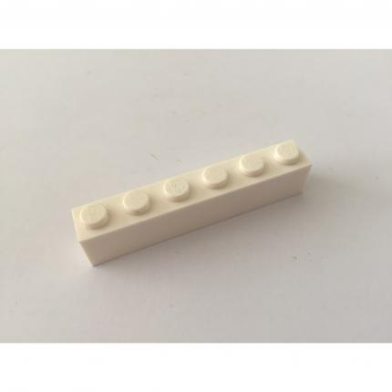 Brique 1x6 blanche 300901 pièce détachée Lego