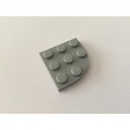 Plaque grise coin rond 3x3 4645412 pièce détachée Lego