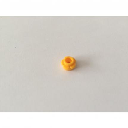 Plate ronde 1x1 orange bordure fleurie 6209681 pièce détachée Lego
