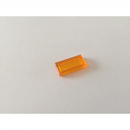 Plate lisse 1x2 orange transparent 4541710 pièce détachée Lego