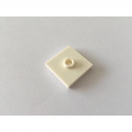 Plate lisse 2x2 blanche avec goujon central 6126046 pièce détachée Lego