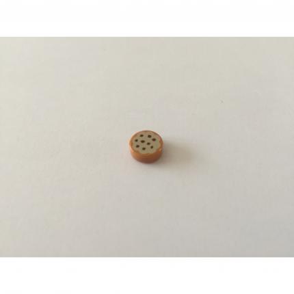Plate lisse 1x1 ronde avec motif biscuit 6055384 pièce détachée Lego
