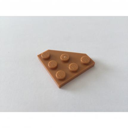 Plaque 3x3 coins coupés marron 6213276 pièce détachée Lego