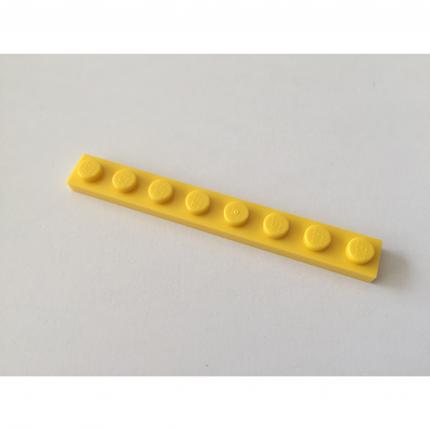 Plate 1x8 jaune 346024 pièce détachée Lego