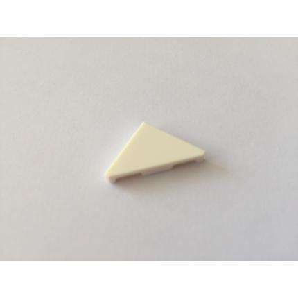 Plate lisse blanche 2x2 triangulaire 6217875 pièce détachée Lego