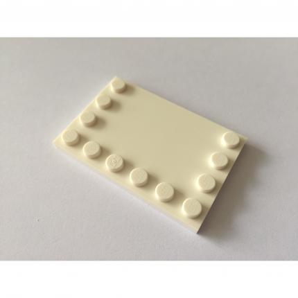 Tuile blanche 4x6 avec clous sur les bord 4163986 pièce détachée Lego