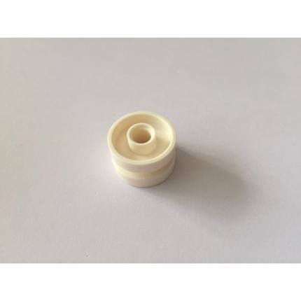 Roue blanche 18mm x 12mm avec trou et goujon 6290262 pièce détachée Lego