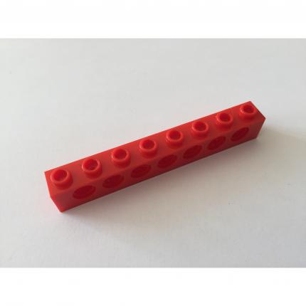Brique 1x8 rouge avec trous 370221 pièce détachée Lego