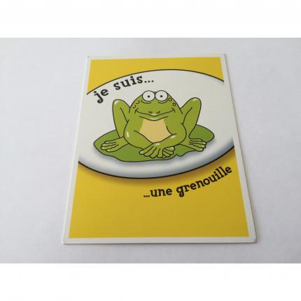 Carte je suis une grenouille pièce Devine tête la réponse est sur ma tête