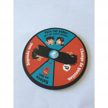 ROULETTE FLÈCHE ROUGE ET BLEU LE JEU DES 7 FAMILLES INCOLLABLES RAVENSBURGER