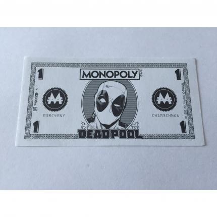 LOT X5 BILLET 1M PIÈCE DÉTACHÉE MONOPOLY DEADPOOL MARVEL