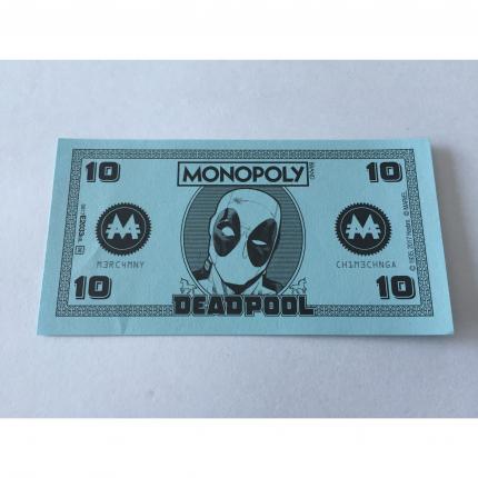 LOT X5 BILLET 10M PIÈCE DÉTACHÉE MONOPOLY DEADPOOL MARVEL HASBRO