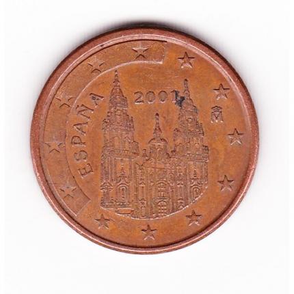 Pièce de monnaie 5 cent centimes euro Espagne 2001