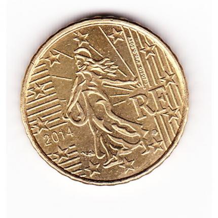 Pièce de monnaie 10 cent centimes euro France 2014