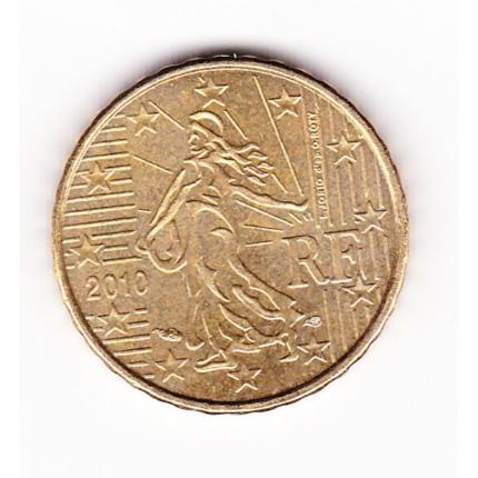 Pièce de monnaie 10 cent centimes euro France 2010