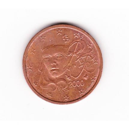 Pièce de monnaie 2 cent centimes euro France 2000