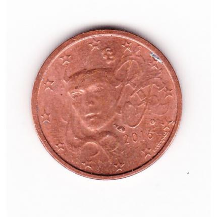 Pièce de monnaie 2 cent centimes euro France 2016