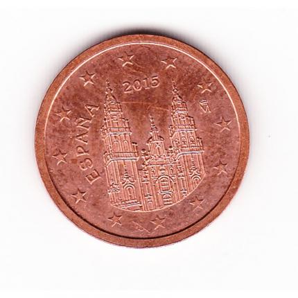 Pièce de monnaie 2 cent centimes euro Espagne 2015