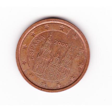 Pièce de monnaie 2 cent centimes euro Espagne 2000