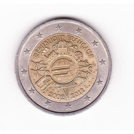 Pièce de monnaie 2 euros collection République Française 2002-2012