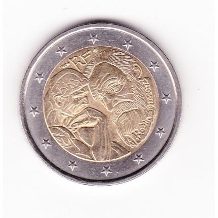 Pièce de monnaie 2 euros commémorative collection A.Rodin 1917-2017