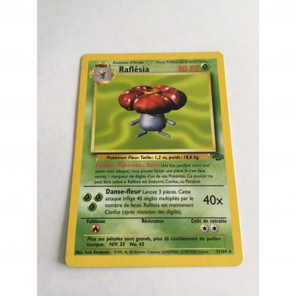 31/64 - Carte Pokémon raflésia 31/64 jungle wizards 1995 rare très bon état FR