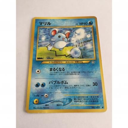 183 - Carte pokémon japonaise pocket monsters Marill no 183 commune neo genesis wizard