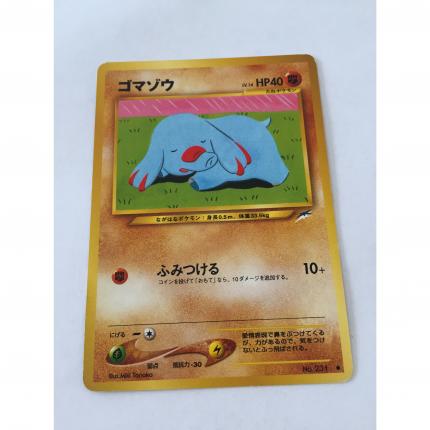 231 - Carte pokémon japonaise pocket monsters Phanpy no 231 commune neo destiny wizard