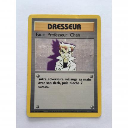 73/102 - Carte pokémon 73/102 dresseur faux professeur chen rare set de base 1995 wizards