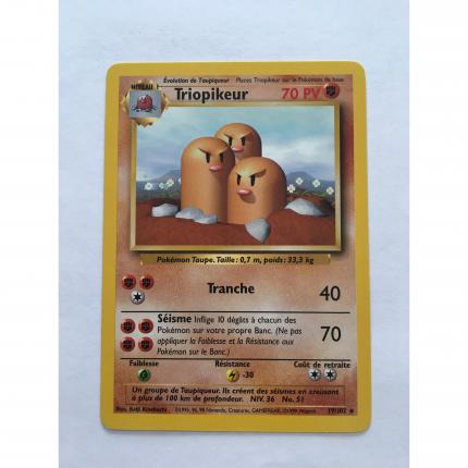 19/102 - Carte pokémon Triopikeur 19/102 rare set de base wizards 1995