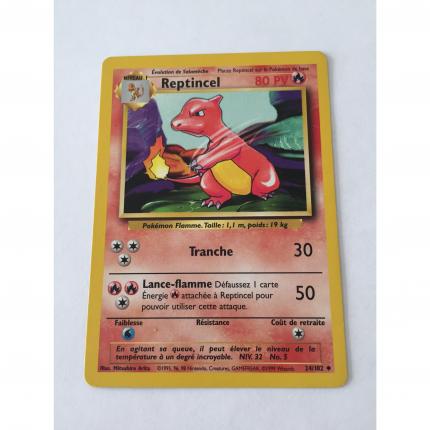 24/102 - Carte pokémon Reptincel 24/102 peu commune set de base wizards 1995