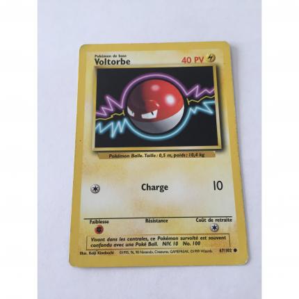 67/102 - Carte pokémon voltorbe 67/102 commune set de base wizards 1995