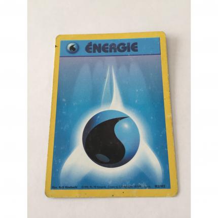 102/102 - Carte pokémon énergie eau 102/102 set de base wizards 1995 état moyen