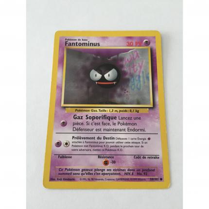 Carte pokémon fantominus 50/102 commune set de base wizards 1995