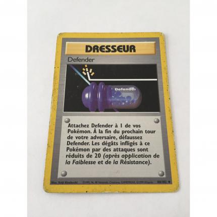 80/102 - Carte pokémon dresseur defender 80/102 peu commune set de base état moyen